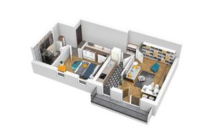 Apartament cu 2 camere, Oportunitate de investiție - Schiță 14