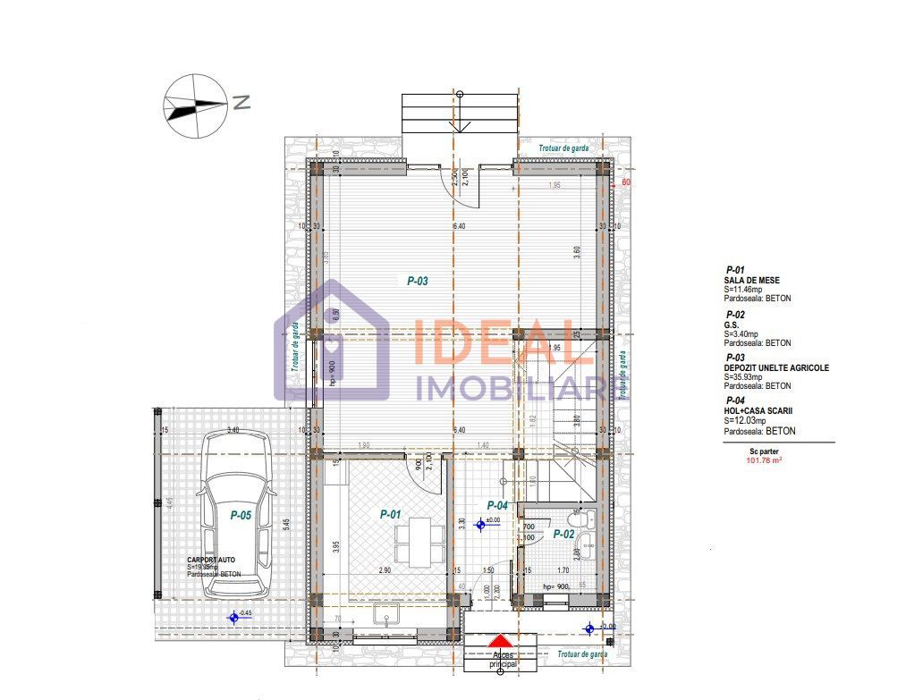 Casa de vacanta cu 4 camere si 800 mp de curte, in Paltinis - Schiță 5