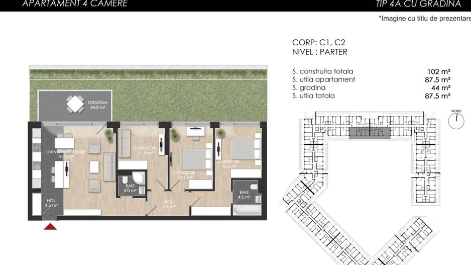 APARTAMENT 4 CAMERE | PROIECT NOU | PISCINA IN COMPLEX - Poză 21
