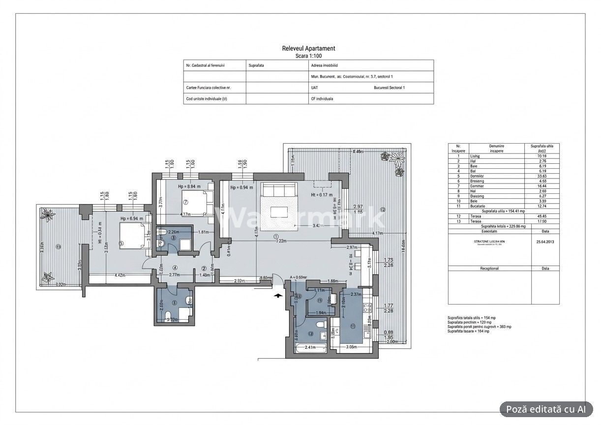Apartament decomandat cu 3 camere, 90 mp, 2 bai, in Bucuresti - Poză 8