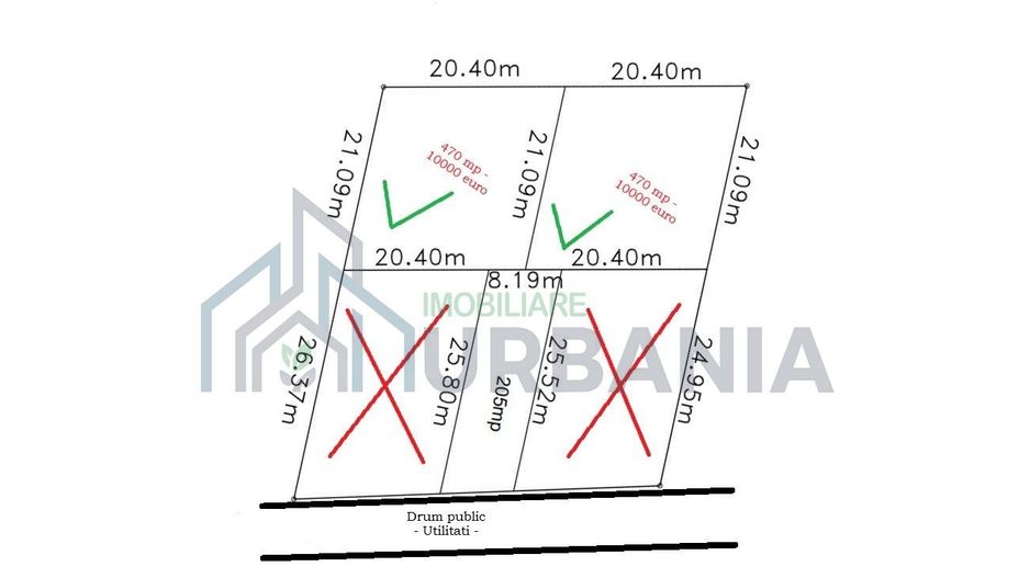 Teren de vanzare in Vorovesti, Miroslava – 470 mp, extravilan, potential intravilan conform noul PUG - Poză 1