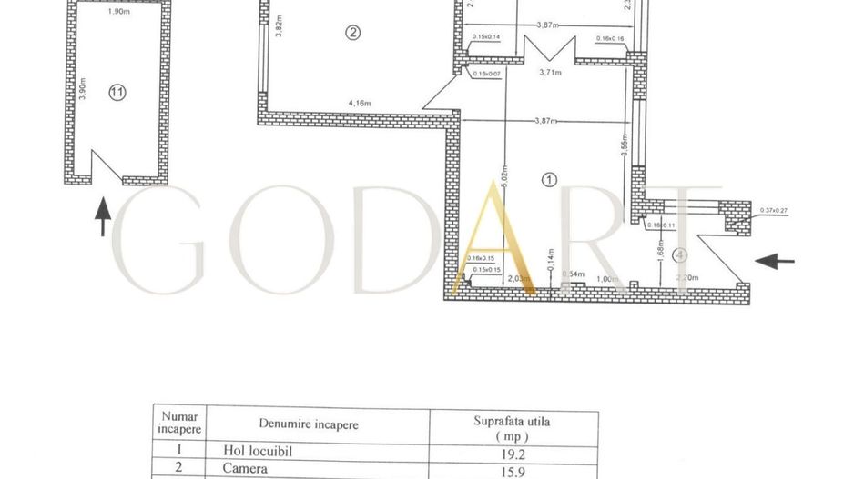 APARTAMENT 3 CAMERE IN IMOBIL INTERBELIC | UNIRII - Schiță 13