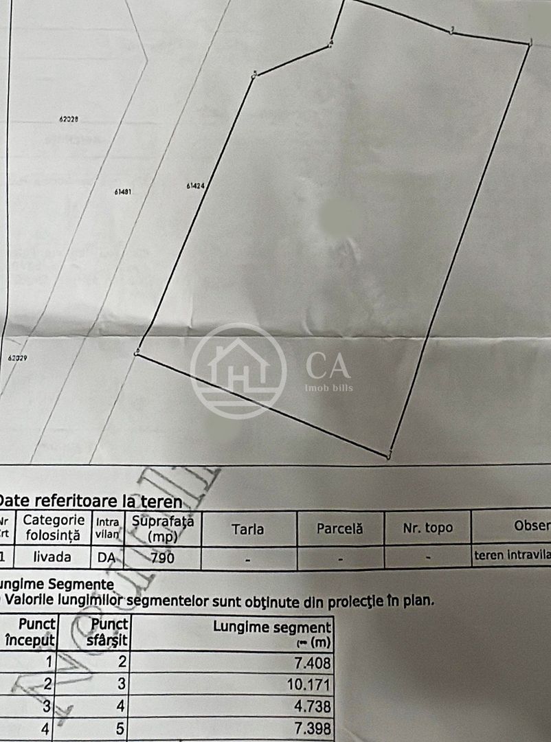 Teren intravilan de vânzare pe strada Izvorului, zona Saldabagiu - Poză 3