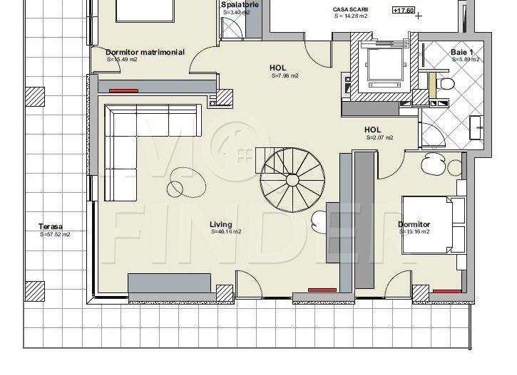 Penthouse Buna Ziua, 150 mp utili  + 200  mp terasa, SMART HOME - Poză 10