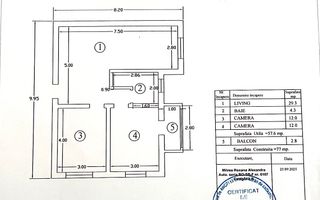 Apartament 3 camere Strand - Schiță 12