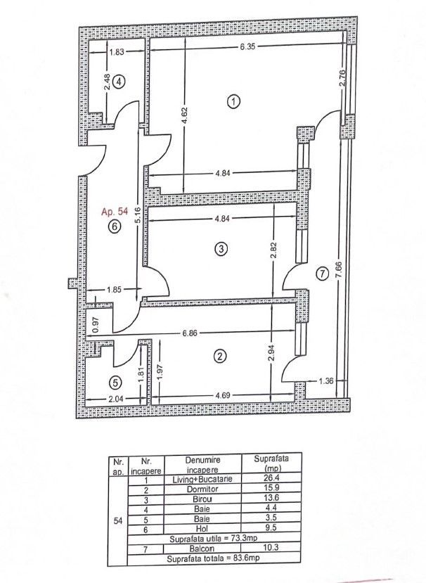 3 camere Lux  Partial Mobilat | Parcare | Boxa | Aparatorii Patriei - Poză 9