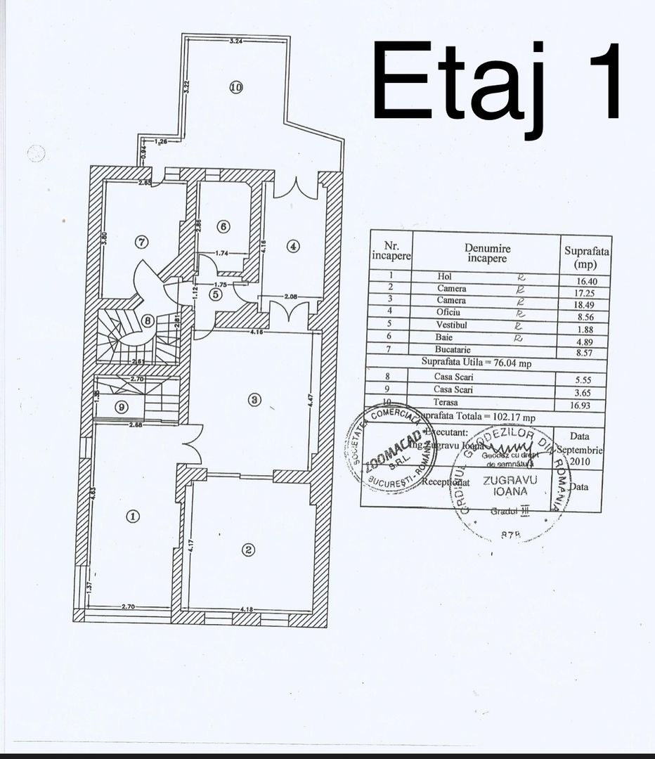 Casă interbelică de închiriat – Str. Barbu Văcărescu nr. 33 - Poză 43