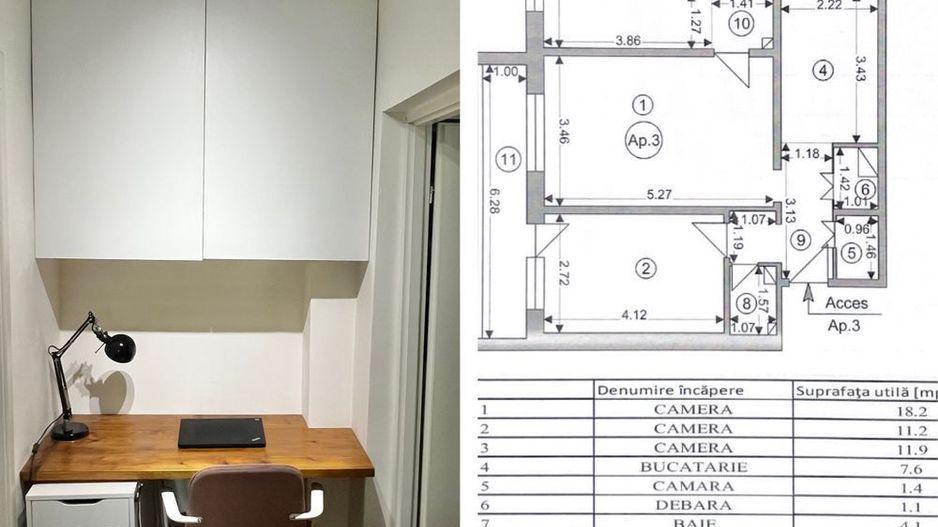 Apartament 3 camere zona Tractorul - Poză 2