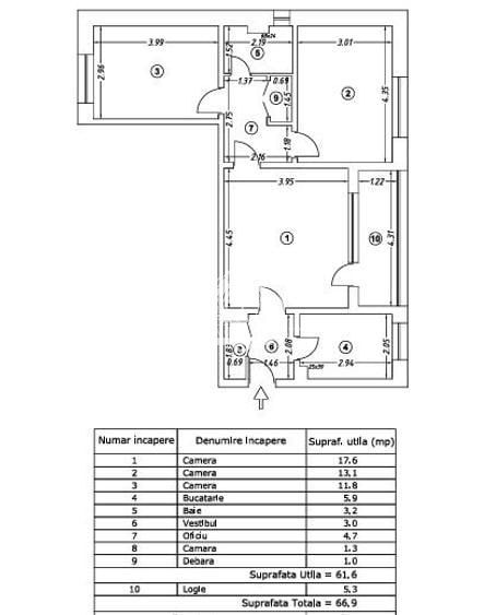Apartament 3 camere - Obor | Bloc reabilitat | 5 min metrou | Necesita renovare - Poză 8