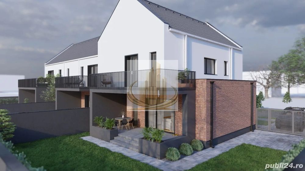 Triplex Modern Sacalaz| 80 mp | 3 Camere | 200 mp Teren - Poză 1