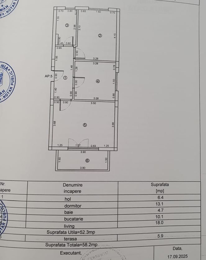 Apartament intabulat, 2 camere decomandate, bloc tip vilă, Sânpetru - Poză 21