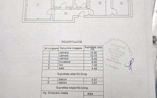 🏠Apartament 3 cam, 61MP, semidecomandat // 📍Valea Lupului - Schiță 10