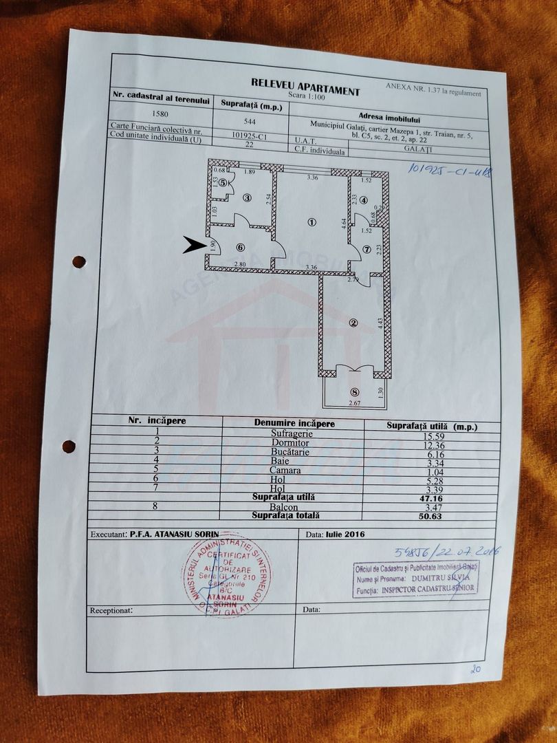 Inchiriere apartament semidecomandat 2 camere, Mazepa 1 - Poză 16