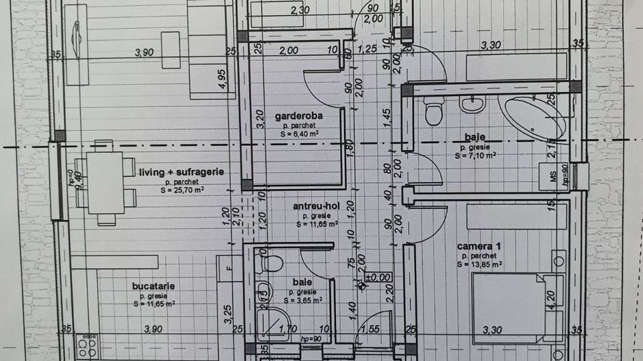 Casă la cheie pe 1 nivel 4 camere 2 băi,145 mp,500 mp teren - Poză 9