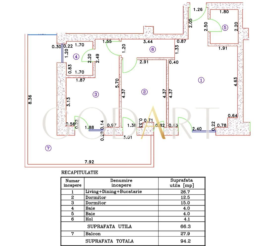 Apartament premium | 3 camere | Cortina 126 - Poză 17