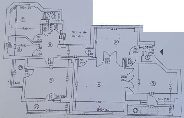Închiriere 3 camere Unirii, Coposu, etaj 2, centrala, 100 mp, pretabil Birou - Poză 14