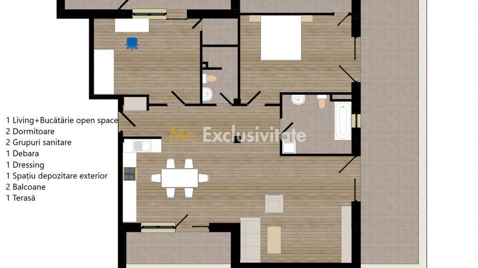 Zorilor Residence, Apartamente Noi 2-3-4 camere - Str. Zorilor - Carei - Poză 16