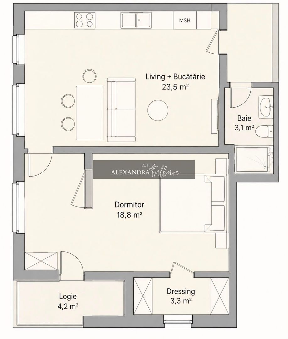 Apartament 2 camere, balcon, etaj intermediar, garaj, zona Eroilor - Poză 14