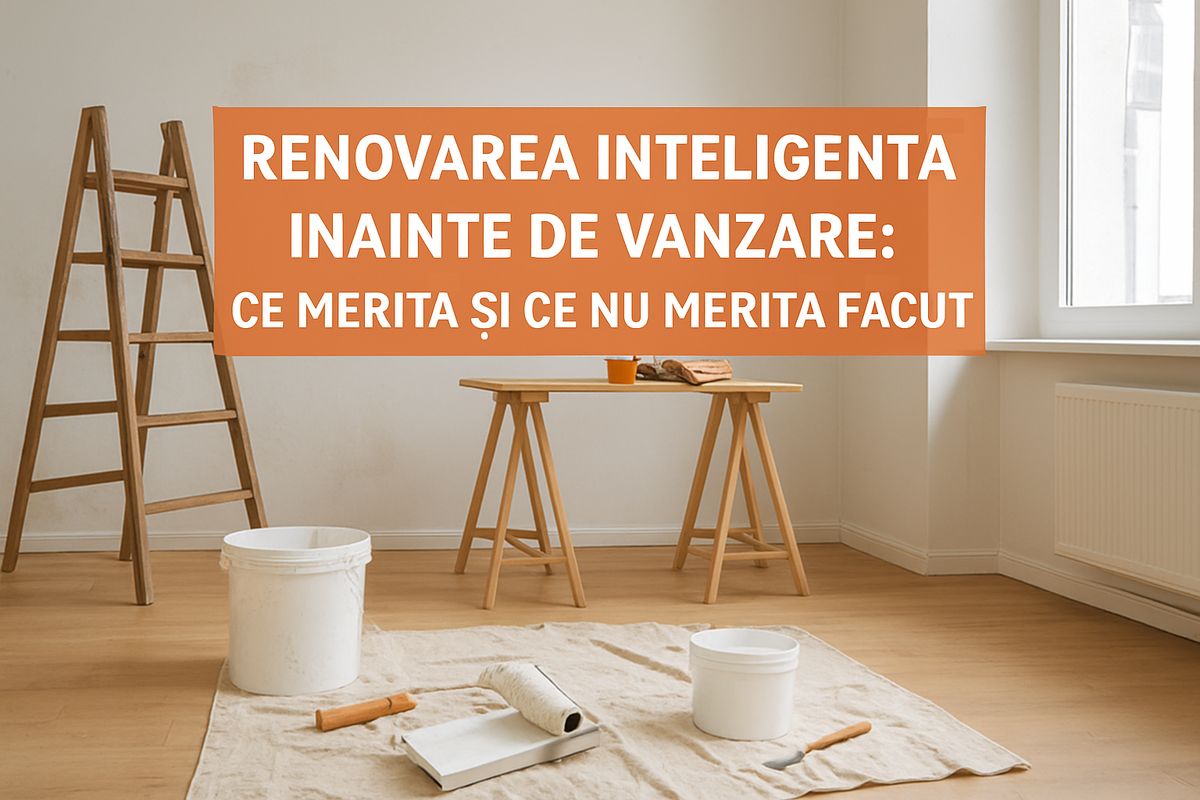 Renovarea inteligentă înainte de vânzare: ce merită și ce nu merită făcut