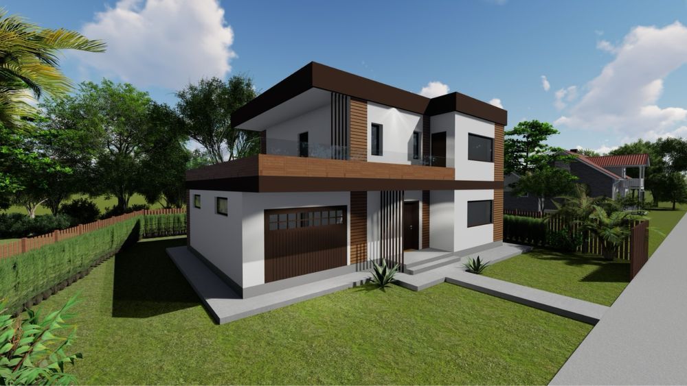 Lake View Villa 4 Cam/3 Bai + Garage Ezareni 5 Drumuri Valea Adanca - Poză 1