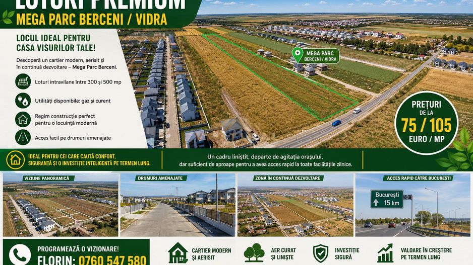 Loturi Premium de Vânzare – Mega Parc Berceni – Vidra - Poză 1