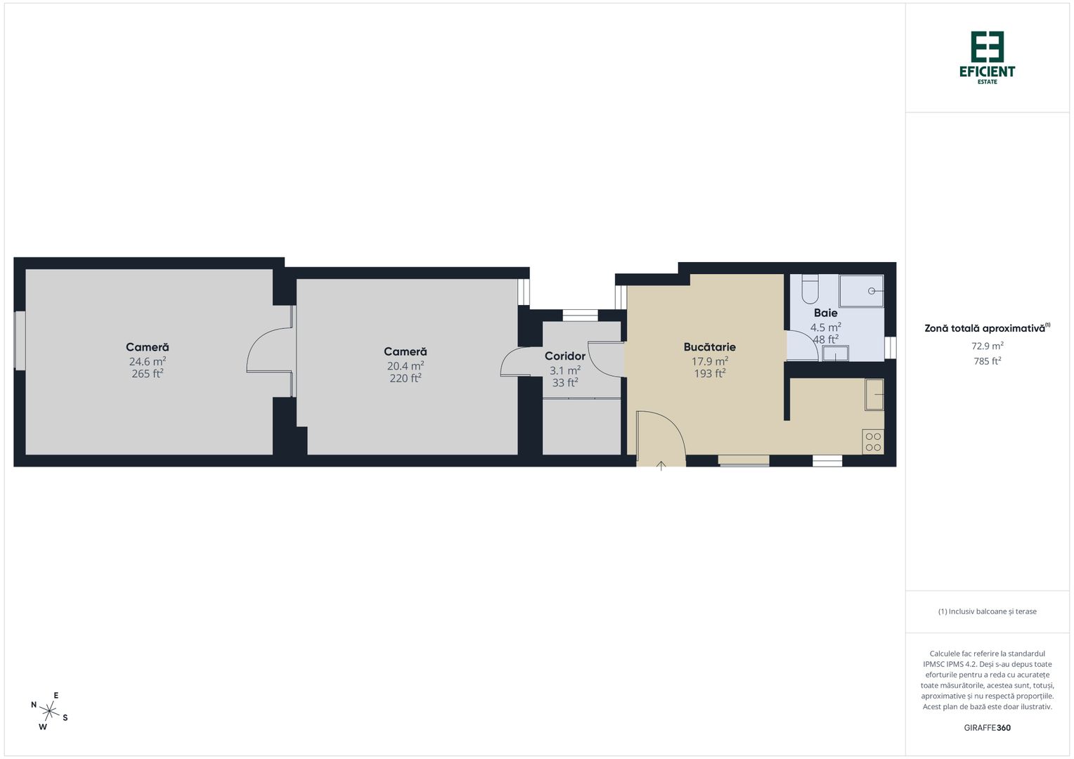 De închiriat Apartament cu 2 camere etaj 1 - Zonă Centrală - Arad - Poză 16