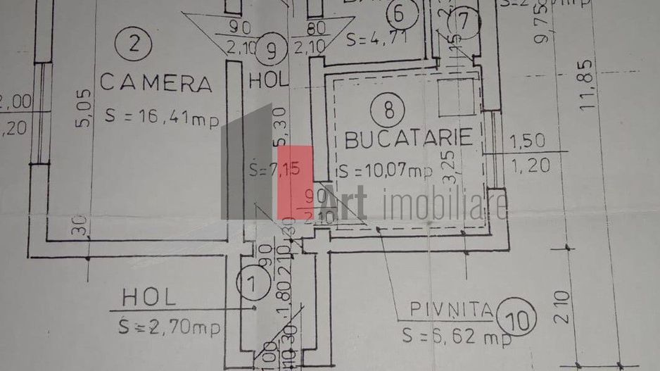 Apartament de vanzare in Vila Ploiesti zona Eroilor - Schiță 15