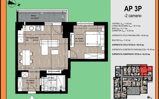 Apartament de vanzare cu 2 camere Otopeni - Poză 3