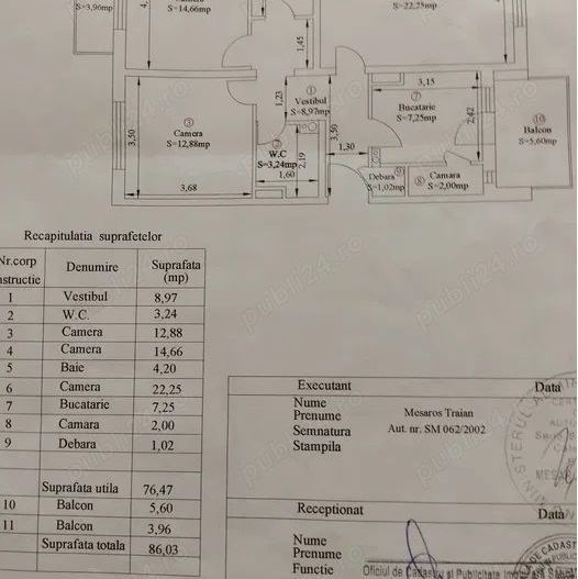 BRASADAS vinde ap 3 cam etaj 4/4 in Carpati 2. - Poză 3