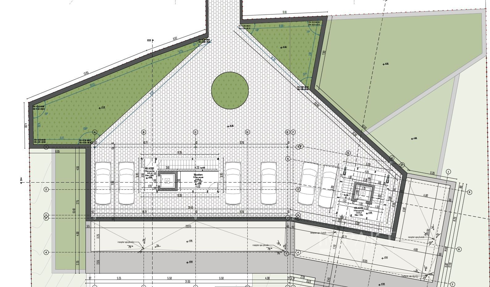 Teren 2000 m² cu AC pentru 2 vile individuale Buna Ziua~Proiect Unic - Schiță 6
