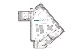 Garsonieră modernă 38 mp utili | Balcon 5,71 mp | DaVinci Homes |Comision 0% - Schiță 4