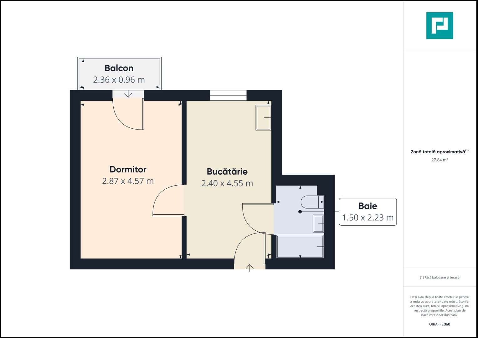 Apartament cu o cameră, cartier Alfa - Poză 6