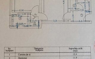 Apartament 2 camere | Drumul Taberei | lângă Plaza si Metrou - Schiță 8