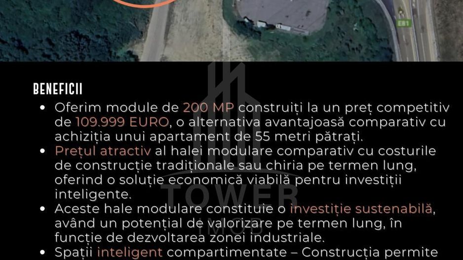 HALE INDUSTRIALE MODERNE ÎN PARCUL INDUSTRIAL SIBIU | 2200mp Teren 200mpu - Poză 8
