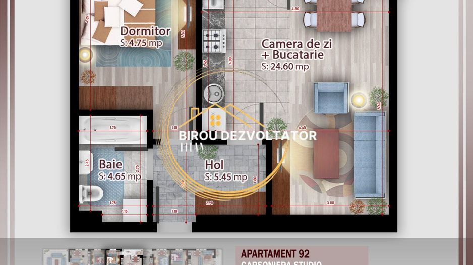 Ansamblu premium Avans 15% Acces facil metrou Ikea Pallady Decomandat - Schiță 10