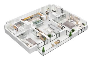 Apartament cu 3 camere de vânzare, Carpathia - Schiță 12