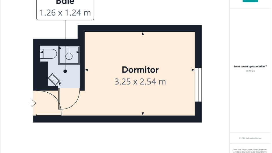 Garsonieră minimalistă în Vlaicu - Poză 7