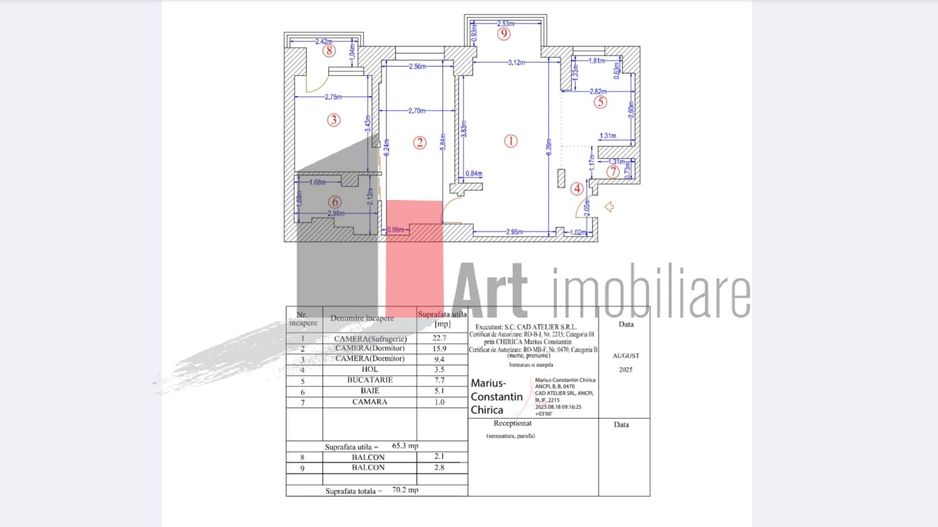 Vânzare apartament 3 camere Obregia - Poză 2