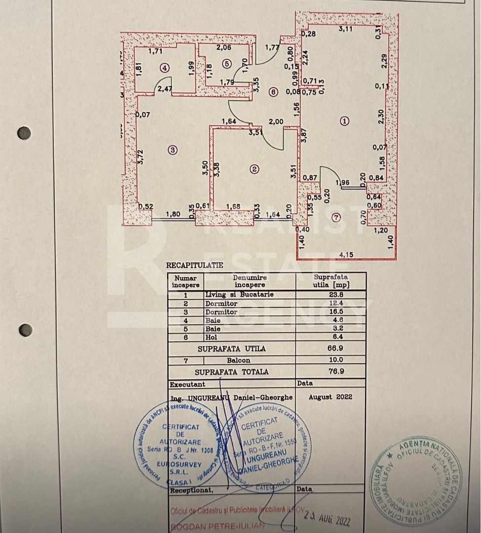 Apartament 3 Camere | Cortina North | Pipera | Loc de parcare - Schiță 24