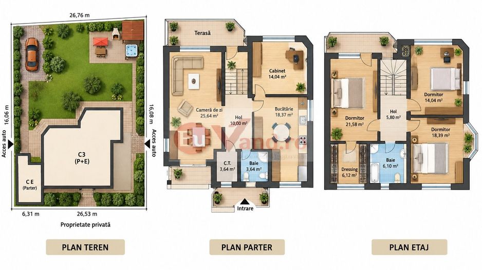 VILA MODERNA P+1 DE VANZARE – CARTIER MICRO 17, GALATI - Poză 13