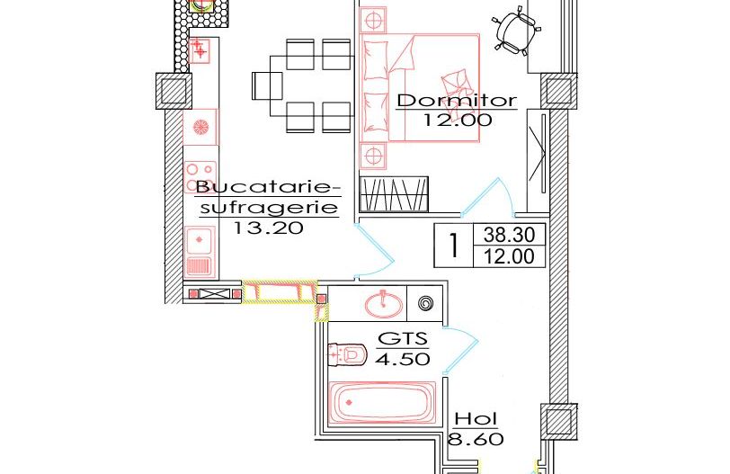 Vânzare, apartament, o cameră, str. Ialoveni, Telecentru - Poză 2
