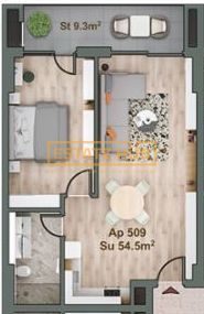 Apartament nou semifinisat cu 2 camere lângă Iulius Mall - Poză 11