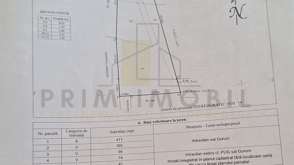 Teren in Goruni comuna Tomesti 12 km de rond Podu Ros - Poză 7