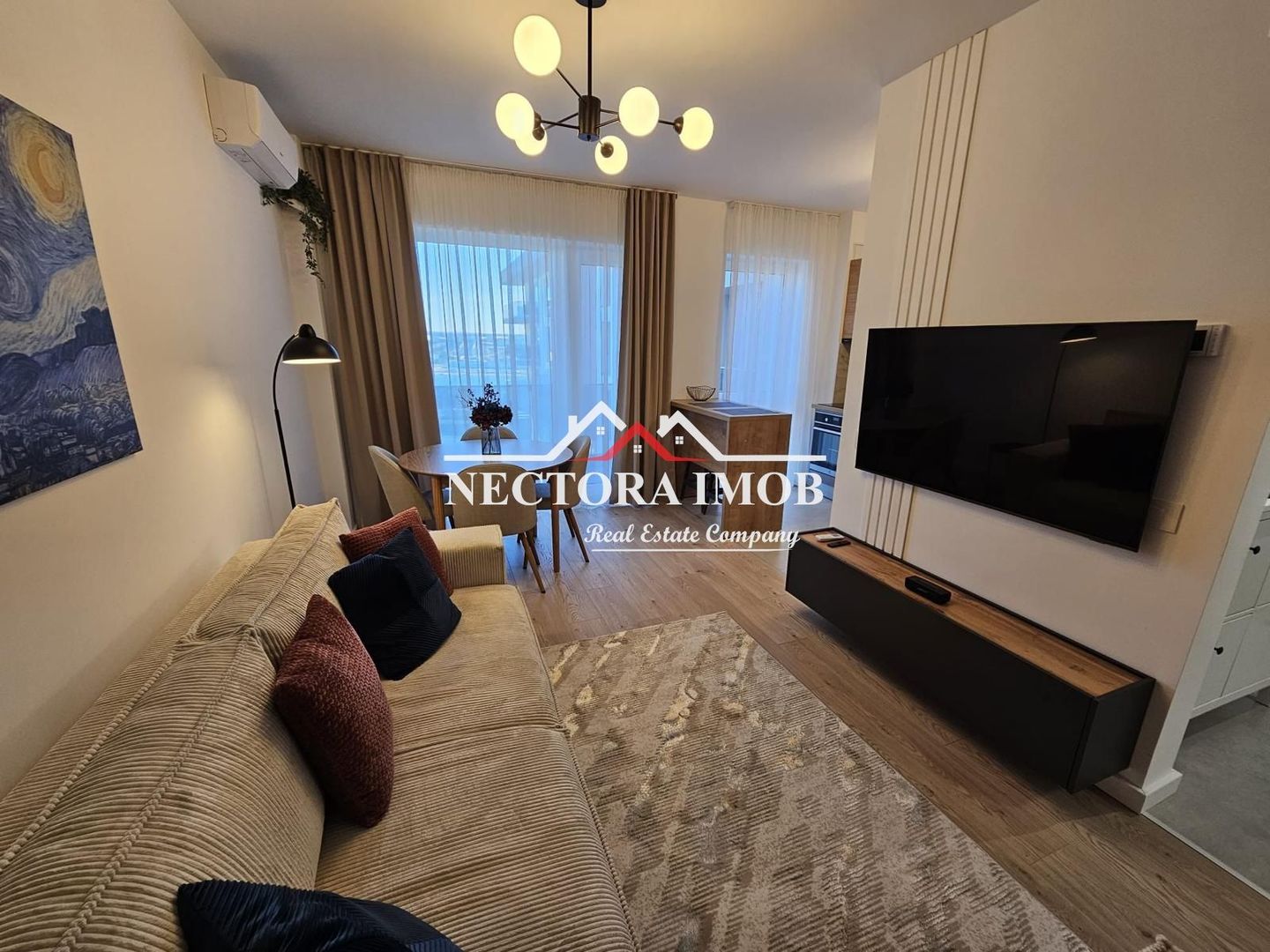 NECTORA IMOB-Apartament 2 camere Prima Arena, 55 mp,Et. 7, Utilat,Lift - Poză 2