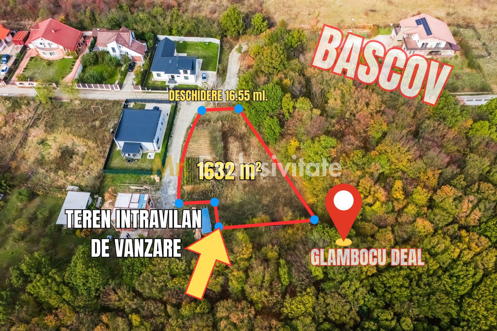 Teren Bascov-Glamboc 400 mp, langa padure,toate utilitatile - Poză 4