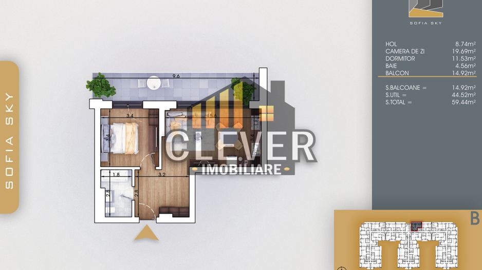 Apartament 2 camere Ideal Investitie 7min Metrou Teclu - Poză 2