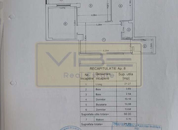 Bloc nou -  Intabulat - 3 camere 72 mp- parcare - Newton Tatarasi - Poză 19