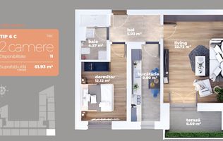 AP. 2CAM. SPATIOS,DECOMANDAT / AUCHAN TITAN ,LIDL ,PARC TEILOR!