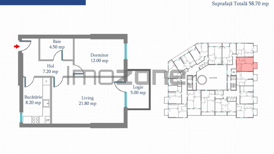 Apartament 2 Camere | 65 mp | Bloc Nou | Metrou Pacii / Preciziei | Militari - Poză 14