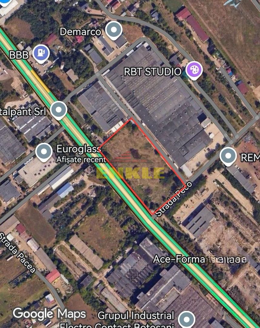 Vand teren intravilan 13629 mp  deschidere 150 ml la Calea Nationala - Poză 2